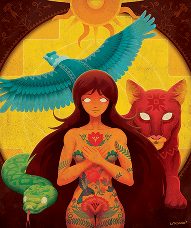 condor, puma y serpiente
